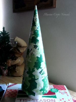 árbol-de-navidad-de-papel-mache